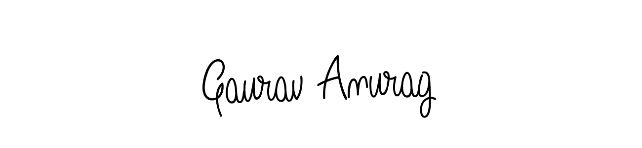 How to Draw Gaurav Anurag signature style? Angelique-Rose-font-FFP is a latest design signature styles for name Gaurav Anurag. Gaurav Anurag signature style 5 images and pictures png