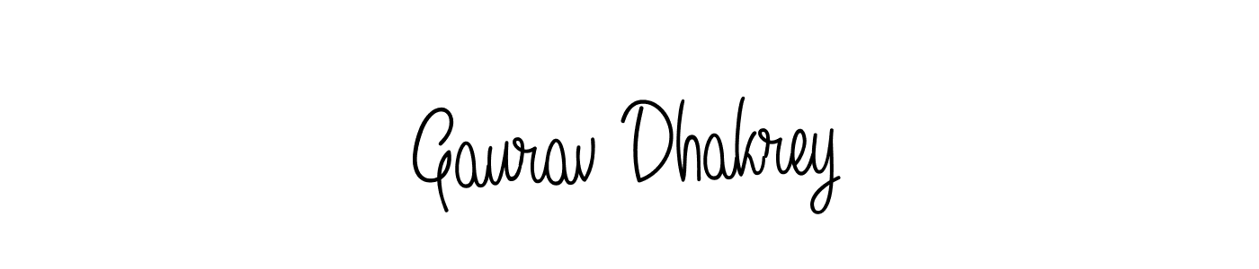 Gaurav Dhakrey stylish signature style. Best Handwritten Sign (Angelique-Rose-font-FFP) for my name. Handwritten Signature Collection Ideas for my name Gaurav Dhakrey. Gaurav Dhakrey signature style 5 images and pictures png