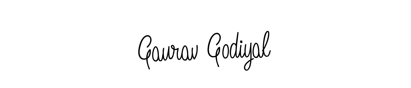 Create a beautiful signature design for name Gaurav Godiyal. With this signature (Angelique-Rose-font-FFP) fonts, you can make a handwritten signature for free. Gaurav Godiyal signature style 5 images and pictures png