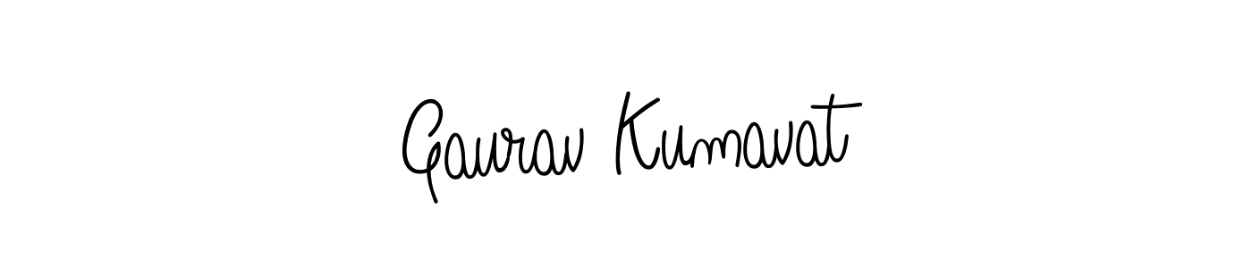 Design your own signature with our free online signature maker. With this signature software, you can create a handwritten (Angelique-Rose-font-FFP) signature for name Gaurav Kumavat. Gaurav Kumavat signature style 5 images and pictures png
