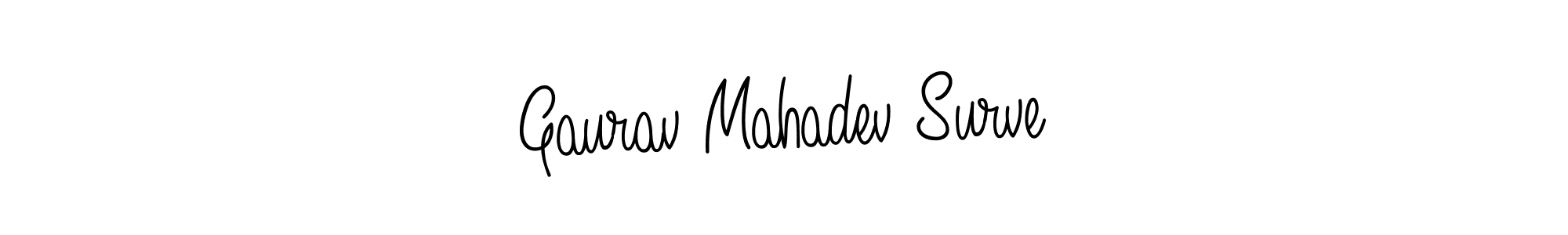 Also You can easily find your signature by using the search form. We will create Gaurav Mahadev Surve name handwritten signature images for you free of cost using Angelique-Rose-font-FFP sign style. Gaurav Mahadev Surve signature style 5 images and pictures png