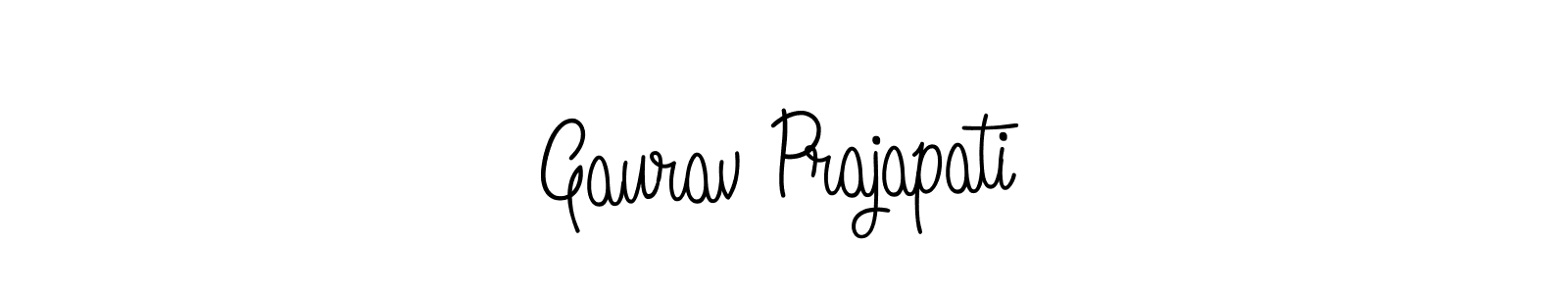 It looks lik you need a new signature style for name Gaurav Prajapati. Design unique handwritten (Angelique-Rose-font-FFP) signature with our free signature maker in just a few clicks. Gaurav Prajapati signature style 5 images and pictures png