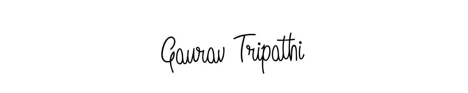 The best way (Angelique-Rose-font-FFP) to make a short signature is to pick only two or three words in your name. The name Gaurav Tripathi include a total of six letters. For converting this name. Gaurav Tripathi signature style 5 images and pictures png