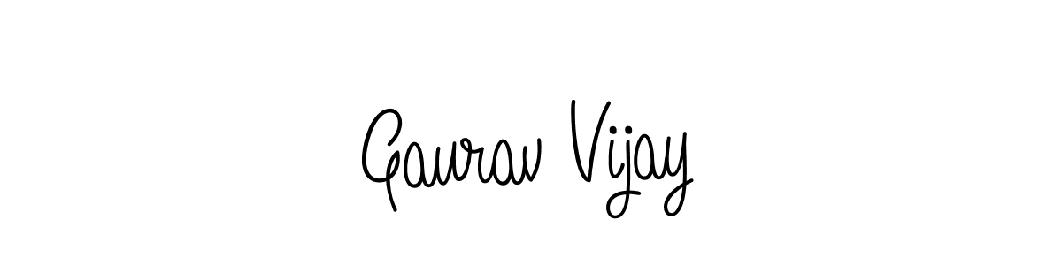 Also we have Gaurav Vijay name is the best signature style. Create professional handwritten signature collection using Angelique-Rose-font-FFP autograph style. Gaurav Vijay signature style 5 images and pictures png