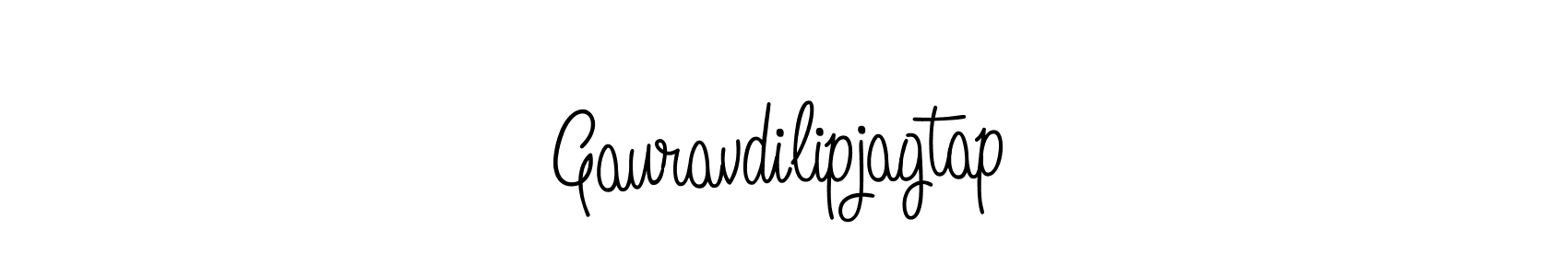 The best way (Angelique-Rose-font-FFP) to make a short signature is to pick only two or three words in your name. The name Gauravdilipjagtap include a total of six letters. For converting this name. Gauravdilipjagtap signature style 5 images and pictures png