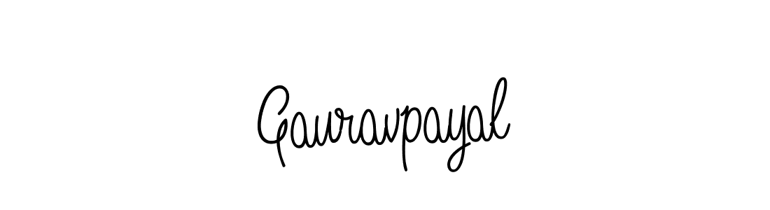 Create a beautiful signature design for name Gauravpayal. With this signature (Angelique-Rose-font-FFP) fonts, you can make a handwritten signature for free. Gauravpayal signature style 5 images and pictures png