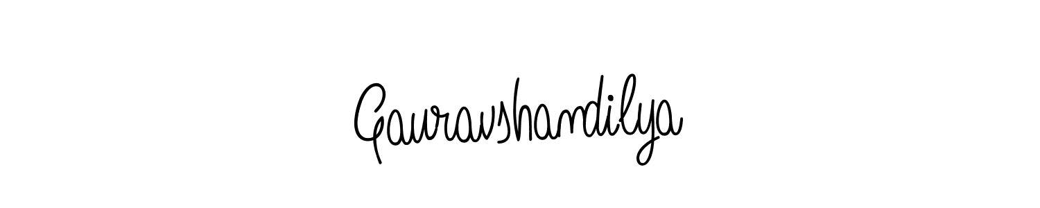 Gauravshandilya stylish signature style. Best Handwritten Sign (Angelique-Rose-font-FFP) for my name. Handwritten Signature Collection Ideas for my name Gauravshandilya. Gauravshandilya signature style 5 images and pictures png