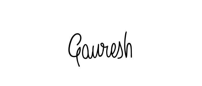 Use a signature maker to create a handwritten signature online. With this signature software, you can design (Angelique-Rose-font-FFP) your own signature for name Gauresh. Gauresh signature style 5 images and pictures png