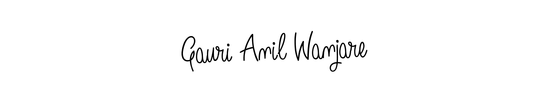 How to make Gauri Anil Wanjare signature? Angelique-Rose-font-FFP is a professional autograph style. Create handwritten signature for Gauri Anil Wanjare name. Gauri Anil Wanjare signature style 5 images and pictures png