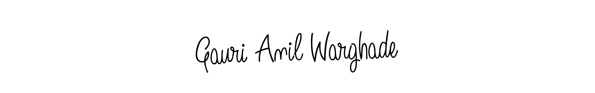 Angelique-Rose-font-FFP is a professional signature style that is perfect for those who want to add a touch of class to their signature. It is also a great choice for those who want to make their signature more unique. Get Gauri Anil Warghade name to fancy signature for free. Gauri Anil Warghade signature style 5 images and pictures png