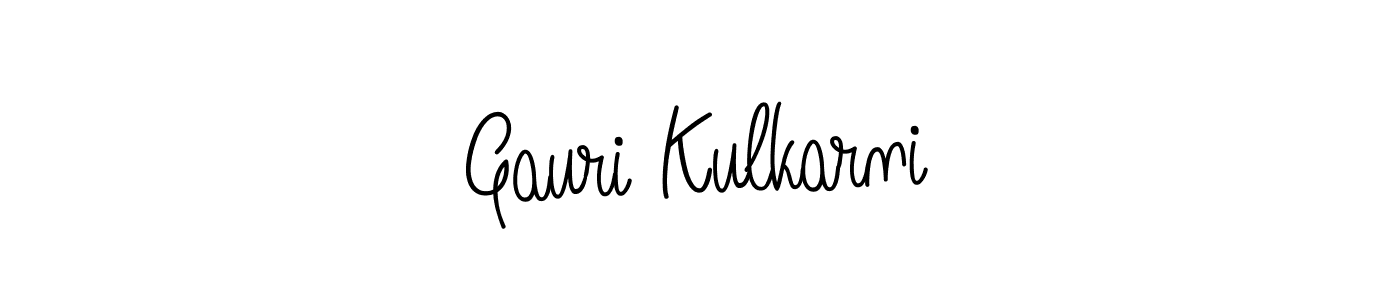 Gauri Kulkarni stylish signature style. Best Handwritten Sign (Angelique-Rose-font-FFP) for my name. Handwritten Signature Collection Ideas for my name Gauri Kulkarni. Gauri Kulkarni signature style 5 images and pictures png