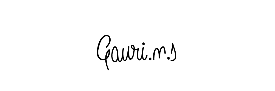 Make a beautiful signature design for name Gauri.n.s. Use this online signature maker to create a handwritten signature for free. Gauri.n.s signature style 5 images and pictures png