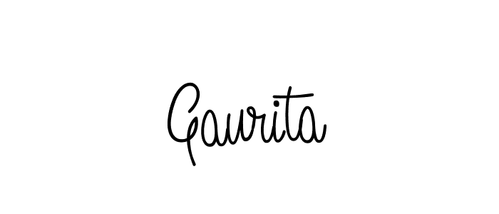 Gaurita stylish signature style. Best Handwritten Sign (Angelique-Rose-font-FFP) for my name. Handwritten Signature Collection Ideas for my name Gaurita. Gaurita signature style 5 images and pictures png