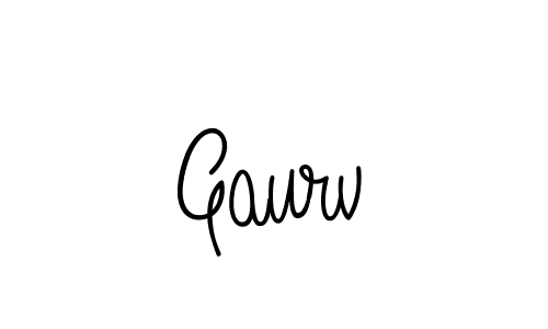 Create a beautiful signature design for name Gaurv. With this signature (Angelique-Rose-font-FFP) fonts, you can make a handwritten signature for free. Gaurv signature style 5 images and pictures png