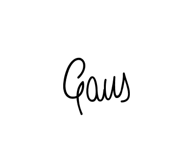 Use a signature maker to create a handwritten signature online. With this signature software, you can design (Angelique-Rose-font-FFP) your own signature for name Gaus. Gaus signature style 5 images and pictures png