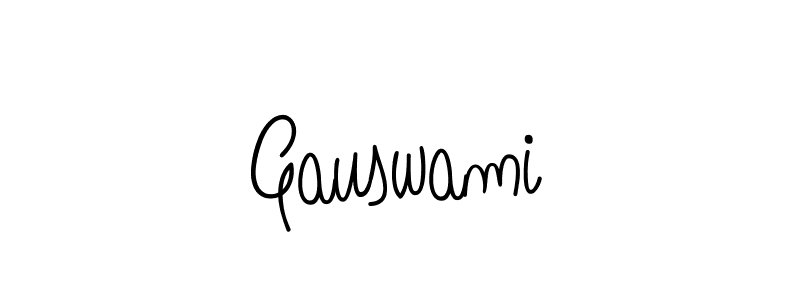 Create a beautiful signature design for name Gauswami. With this signature (Angelique-Rose-font-FFP) fonts, you can make a handwritten signature for free. Gauswami signature style 5 images and pictures png