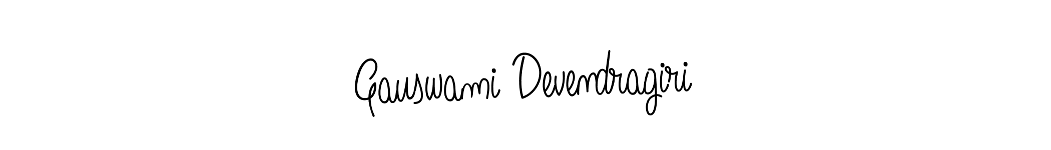 Design your own signature with our free online signature maker. With this signature software, you can create a handwritten (Angelique-Rose-font-FFP) signature for name Gauswami Devendragiri. Gauswami Devendragiri signature style 5 images and pictures png