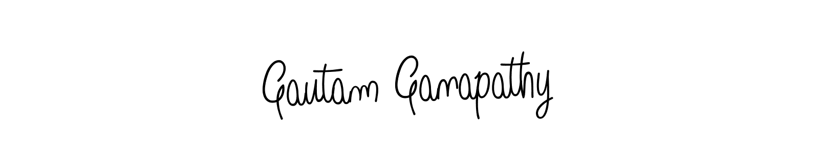 Make a beautiful signature design for name Gautam Ganapathy. With this signature (Angelique-Rose-font-FFP) style, you can create a handwritten signature for free. Gautam Ganapathy signature style 5 images and pictures png