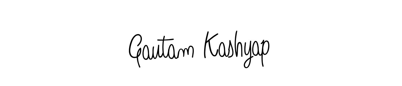 Also we have Gautam Kashyap name is the best signature style. Create professional handwritten signature collection using Angelique-Rose-font-FFP autograph style. Gautam Kashyap signature style 5 images and pictures png