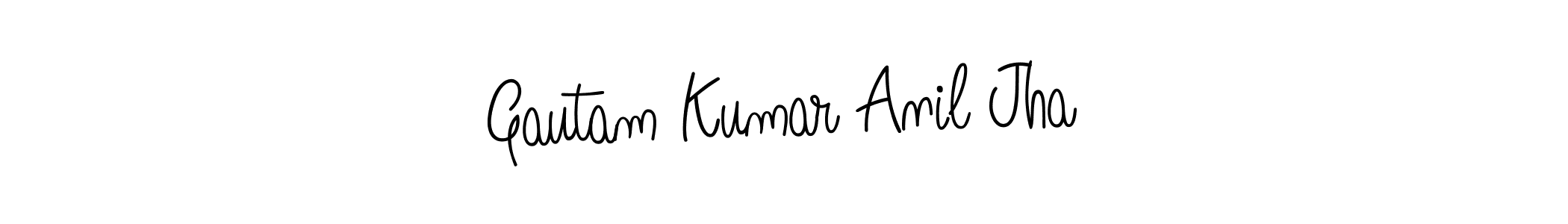 Gautam Kumar Anil Jha stylish signature style. Best Handwritten Sign (Angelique-Rose-font-FFP) for my name. Handwritten Signature Collection Ideas for my name Gautam Kumar Anil Jha. Gautam Kumar Anil Jha signature style 5 images and pictures png