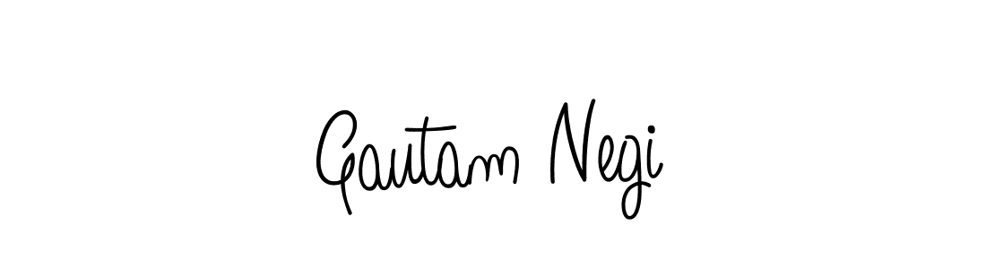 Make a beautiful signature design for name Gautam Negi. With this signature (Angelique-Rose-font-FFP) style, you can create a handwritten signature for free. Gautam Negi signature style 5 images and pictures png