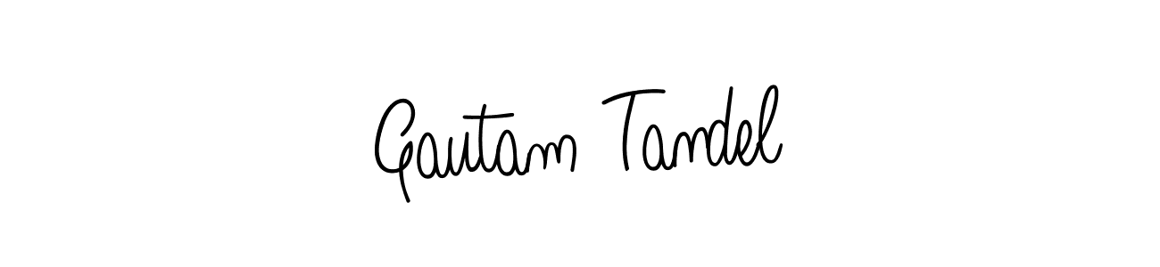 The best way (Angelique-Rose-font-FFP) to make a short signature is to pick only two or three words in your name. The name Gautam Tandel include a total of six letters. For converting this name. Gautam Tandel signature style 5 images and pictures png