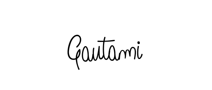 Make a beautiful signature design for name Gautami. With this signature (Angelique-Rose-font-FFP) style, you can create a handwritten signature for free. Gautami signature style 5 images and pictures png