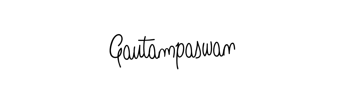 Use a signature maker to create a handwritten signature online. With this signature software, you can design (Angelique-Rose-font-FFP) your own signature for name Gautampaswan. Gautampaswan signature style 5 images and pictures png