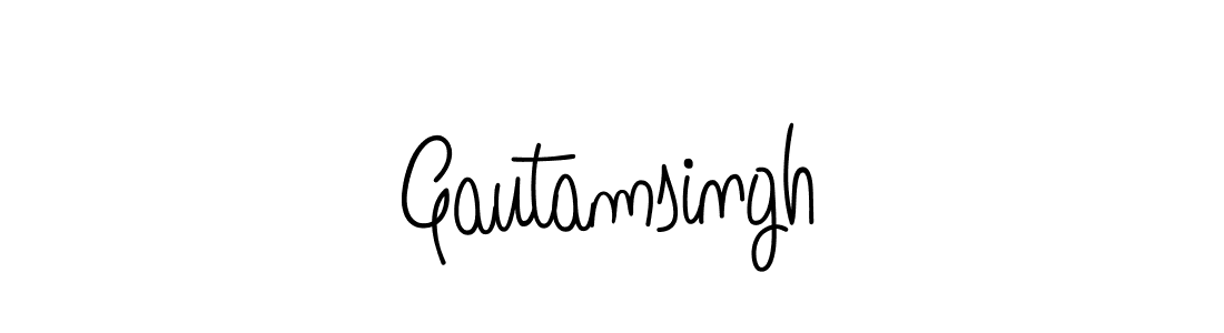 How to make Gautamsingh signature? Angelique-Rose-font-FFP is a professional autograph style. Create handwritten signature for Gautamsingh name. Gautamsingh signature style 5 images and pictures png