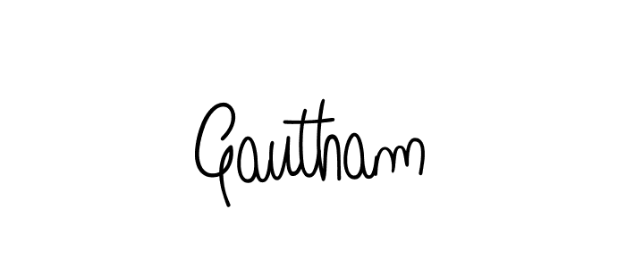 Also we have Gautham name is the best signature style. Create professional handwritten signature collection using Angelique-Rose-font-FFP autograph style. Gautham signature style 5 images and pictures png