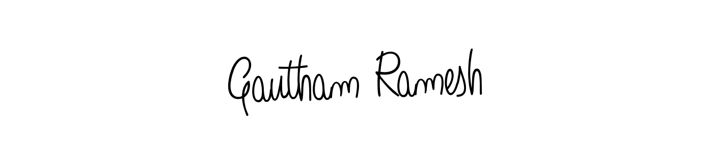 Best and Professional Signature Style for Gautham Ramesh. Angelique-Rose-font-FFP Best Signature Style Collection. Gautham Ramesh signature style 5 images and pictures png