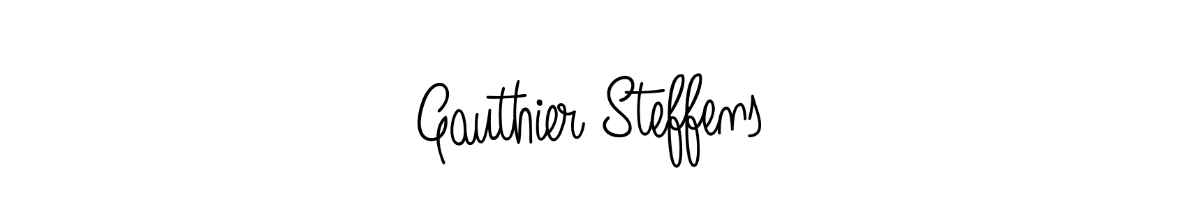 Design your own signature with our free online signature maker. With this signature software, you can create a handwritten (Angelique-Rose-font-FFP) signature for name Gauthier Steffens. Gauthier Steffens signature style 5 images and pictures png