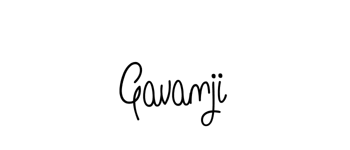 Make a beautiful signature design for name Gavanji. With this signature (Angelique-Rose-font-FFP) style, you can create a handwritten signature for free. Gavanji signature style 5 images and pictures png