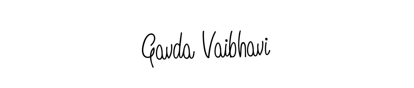 How to make Gavda Vaibhavi name signature. Use Angelique-Rose-font-FFP style for creating short signs online. This is the latest handwritten sign. Gavda Vaibhavi signature style 5 images and pictures png