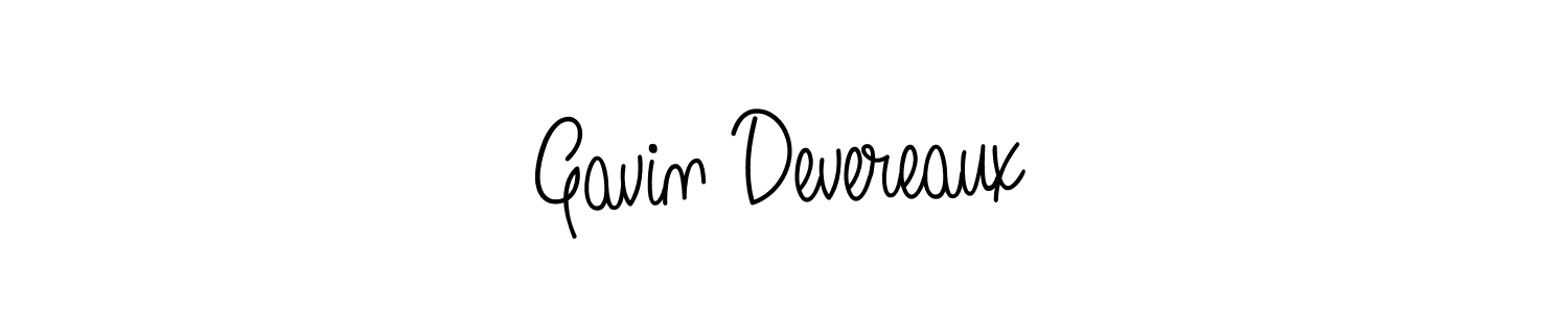 Use a signature maker to create a handwritten signature online. With this signature software, you can design (Angelique-Rose-font-FFP) your own signature for name Gavin Devereaux. Gavin Devereaux signature style 5 images and pictures png