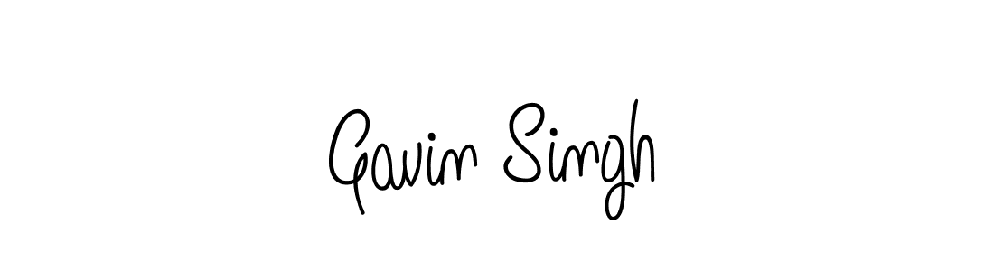 You should practise on your own different ways (Angelique-Rose-font-FFP) to write your name (Gavin Singh) in signature. don't let someone else do it for you. Gavin Singh signature style 5 images and pictures png