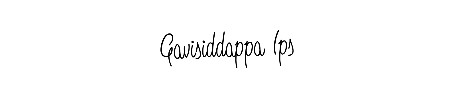 Create a beautiful signature design for name Gavisiddappa Ips. With this signature (Angelique-Rose-font-FFP) fonts, you can make a handwritten signature for free. Gavisiddappa Ips signature style 5 images and pictures png