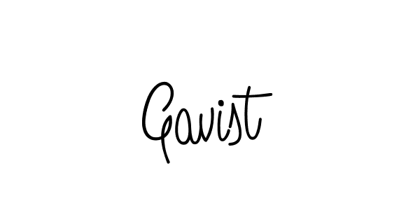 Make a beautiful signature design for name Gavist. With this signature (Angelique-Rose-font-FFP) style, you can create a handwritten signature for free. Gavist signature style 5 images and pictures png