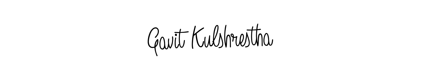 The best way (Angelique-Rose-font-FFP) to make a short signature is to pick only two or three words in your name. The name Gavit Kulshrestha include a total of six letters. For converting this name. Gavit Kulshrestha signature style 5 images and pictures png