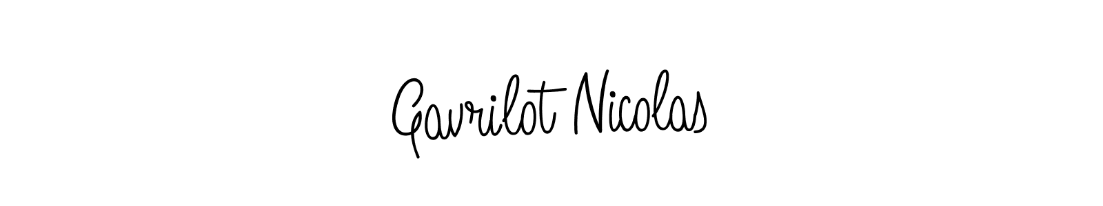 Once you've used our free online signature maker to create your best signature Angelique-Rose-font-FFP style, it's time to enjoy all of the benefits that Gavrilot Nicolas name signing documents. Gavrilot Nicolas signature style 5 images and pictures png