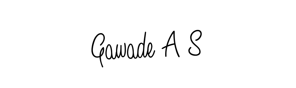 How to make Gawade A S name signature. Use Angelique-Rose-font-FFP style for creating short signs online. This is the latest handwritten sign. Gawade A S signature style 5 images and pictures png