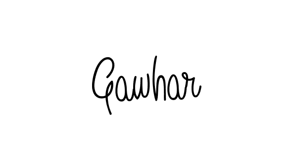 This is the best signature style for the Gawhar name. Also you like these signature font (Angelique-Rose-font-FFP). Mix name signature. Gawhar signature style 5 images and pictures png