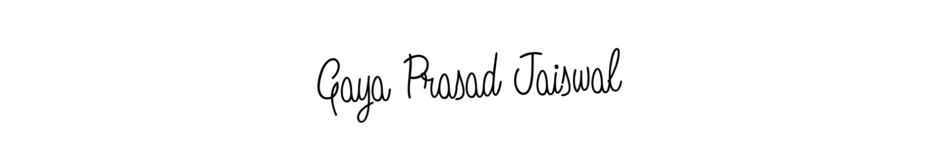 How to make Gaya Prasad Jaiswal name signature. Use Angelique-Rose-font-FFP style for creating short signs online. This is the latest handwritten sign. Gaya Prasad Jaiswal signature style 5 images and pictures png