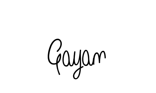 Gayan stylish signature style. Best Handwritten Sign (Angelique-Rose-font-FFP) for my name. Handwritten Signature Collection Ideas for my name Gayan. Gayan signature style 5 images and pictures png