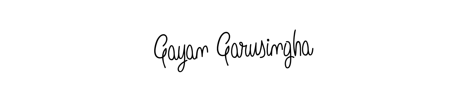 Make a short Gayan Garusingha signature style. Manage your documents anywhere anytime using Angelique-Rose-font-FFP. Create and add eSignatures, submit forms, share and send files easily. Gayan Garusingha signature style 5 images and pictures png