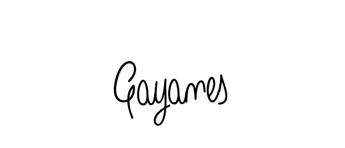 How to make Gayanes signature? Angelique-Rose-font-FFP is a professional autograph style. Create handwritten signature for Gayanes name. Gayanes signature style 5 images and pictures png