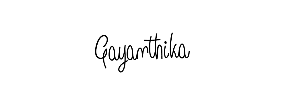 Make a beautiful signature design for name Gayanthika. With this signature (Angelique-Rose-font-FFP) style, you can create a handwritten signature for free. Gayanthika signature style 5 images and pictures png