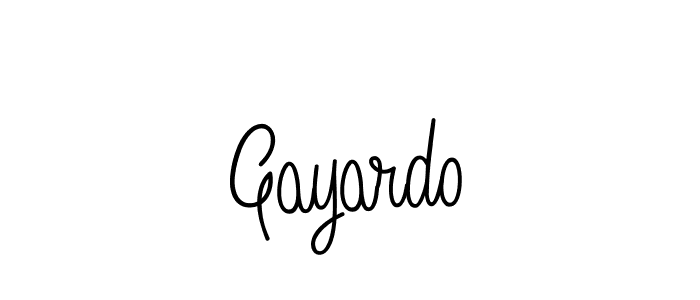 Gayardo stylish signature style. Best Handwritten Sign (Angelique-Rose-font-FFP) for my name. Handwritten Signature Collection Ideas for my name Gayardo. Gayardo signature style 5 images and pictures png