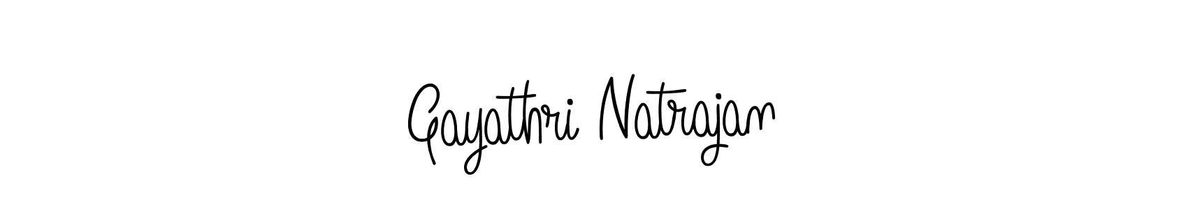 Make a beautiful signature design for name Gayathri Natrajan. With this signature (Angelique-Rose-font-FFP) style, you can create a handwritten signature for free. Gayathri Natrajan signature style 5 images and pictures png