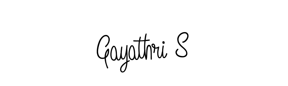Create a beautiful signature design for name Gayathri S. With this signature (Angelique-Rose-font-FFP) fonts, you can make a handwritten signature for free. Gayathri S signature style 5 images and pictures png